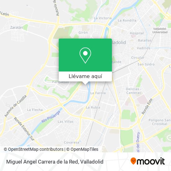 Mapa Miguel Angel Carrera de la Red