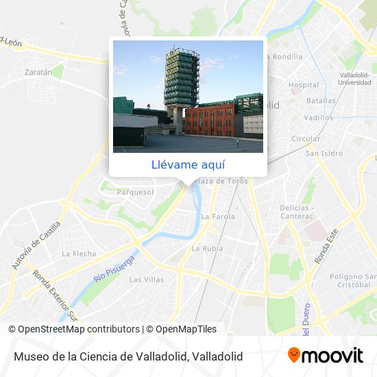 Mapa Museo de la Ciencia de Valladolid