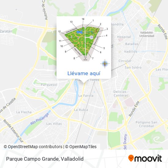Mapa Parque Campo Grande