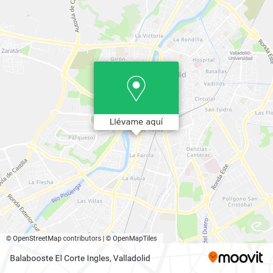 Mapa Balabooste El Corte Ingles