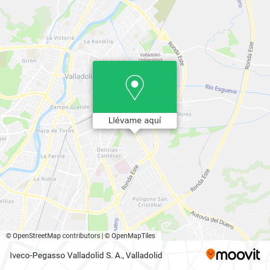 Mapa Iveco-Pegasso Valladolid S. A.