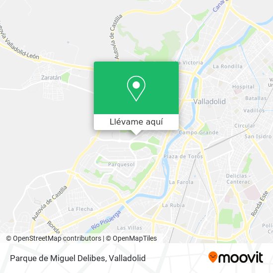 Mapa Parque de Miguel Delibes