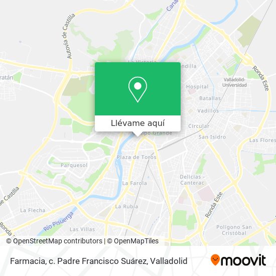 Mapa Farmacia, c. Padre Francisco Suárez