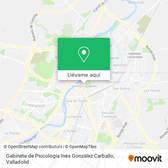 Mapa Gabinete de Psicología Inés González Carballo