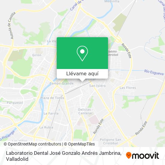 Mapa Laboratorio Dental José Gonzalo Andrés Jambrina