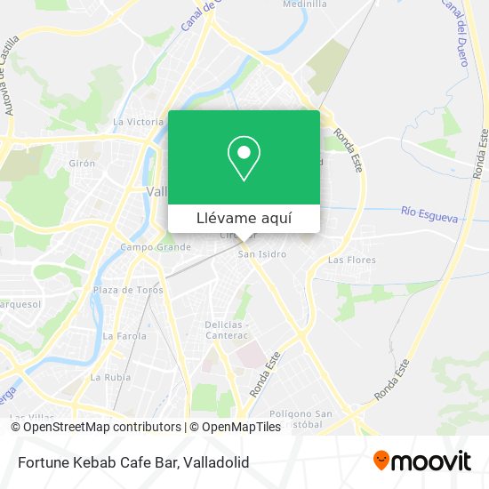 Mapa Fortune Kebab Cafe Bar