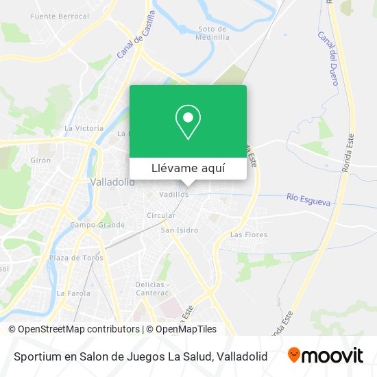 Mapa Sportium en Salon de Juegos La Salud