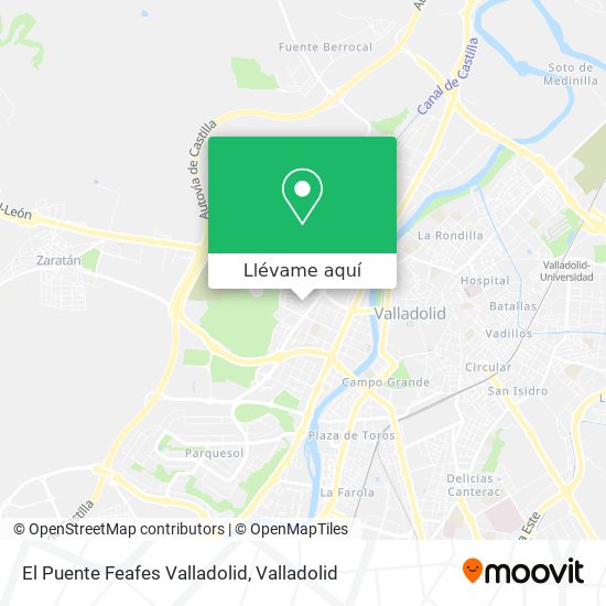 Mapa El Puente Feafes Valladolid