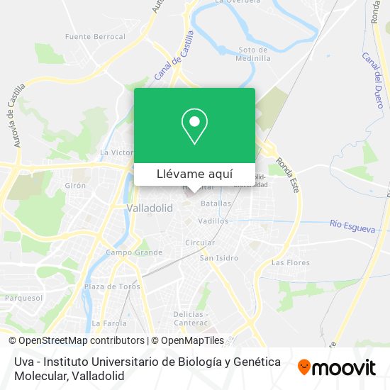 Mapa Uva - Instituto Universitario de Biología y Genética Molecular
