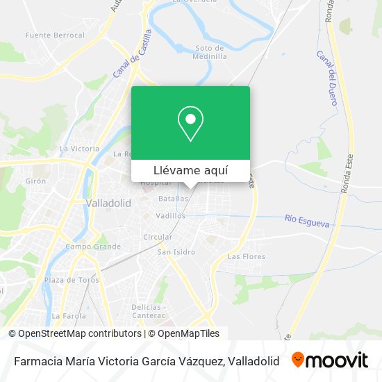 Mapa Farmacia María Victoria García Vázquez