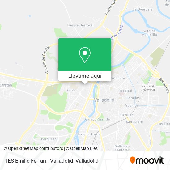 Mapa IES Emilio Ferrari - Valladolid