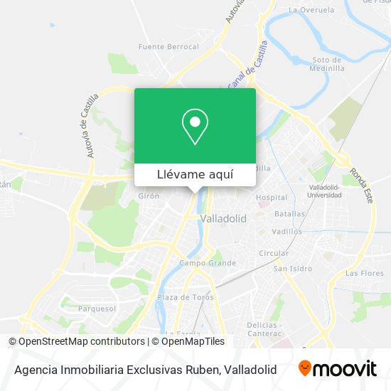 Mapa Agencia Inmobiliaria Exclusivas Ruben