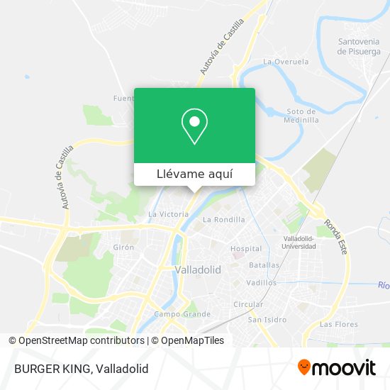 Mapa BURGER KING