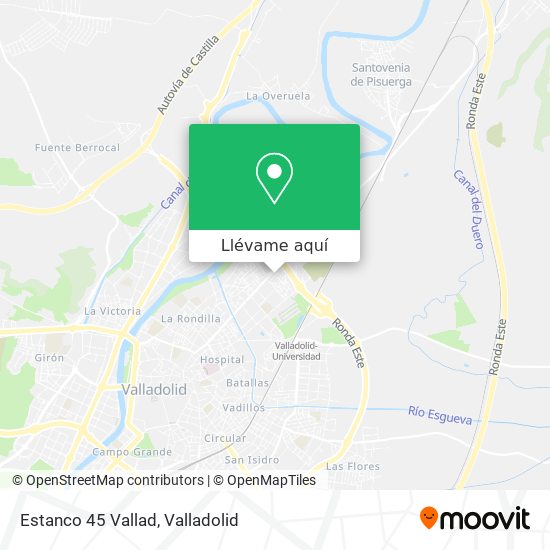 Mapa Estanco 45 Vallad