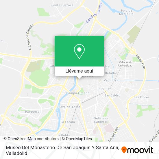 Mapa Museo Del Monasterio De San Joaquín Y Santa Ana