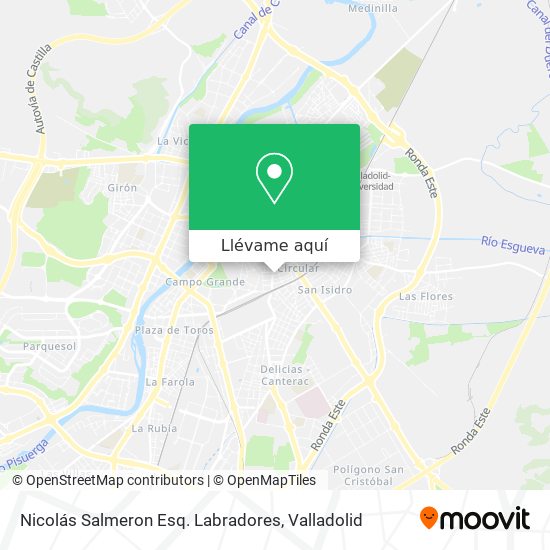 Mapa Nicolás Salmeron Esq. Labradores