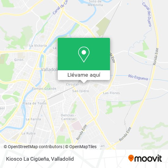 Mapa Kiosco La Cigüeña