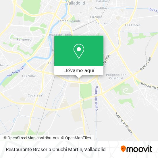 Mapa Restaurante Brasería Chuchi Martín
