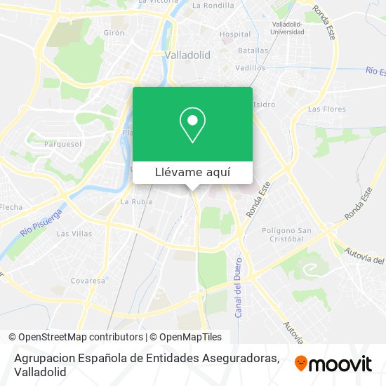 Mapa Agrupacion Española de Entidades Aseguradoras