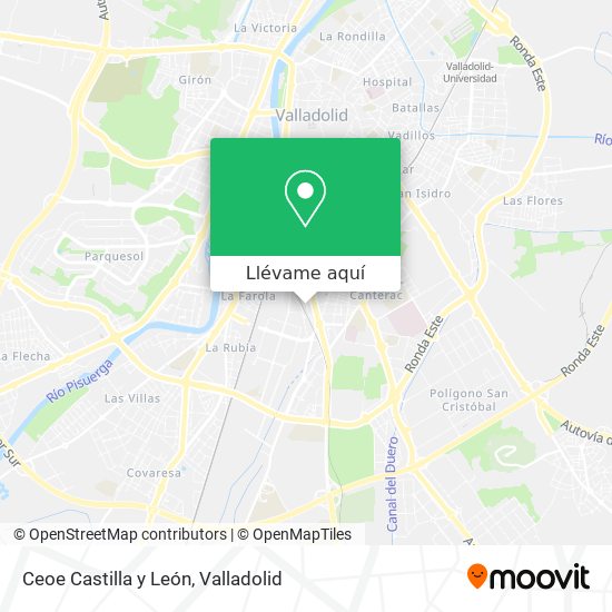 Mapa Ceoe Castilla y León
