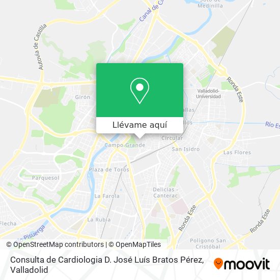 Mapa Consulta de Cardiologia D. José Luís Bratos Pérez