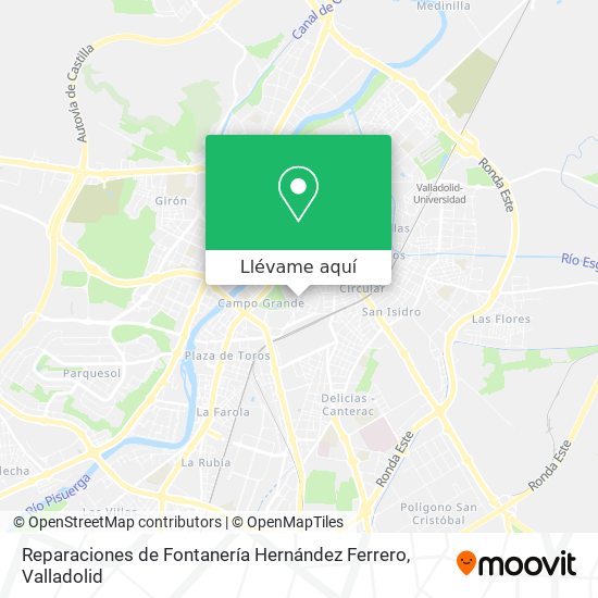 Mapa Reparaciones de Fontanería Hernández Ferrero