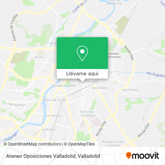 Mapa Ateneo Oposiciones Valladolid