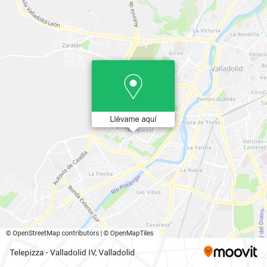 Mapa Telepizza - Valladolid IV