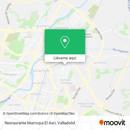 Mapa Restaurante Marroquí El Asri