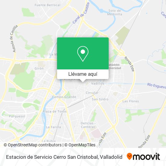 Mapa Estacion de Servicio Cerro San Cristobal