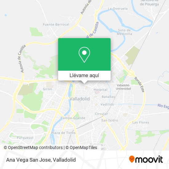 Mapa Ana Vega San Jose