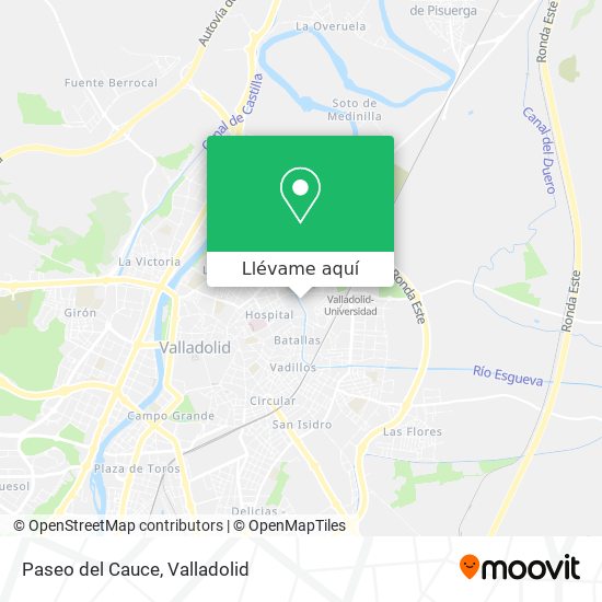 Mapa Paseo del Cauce