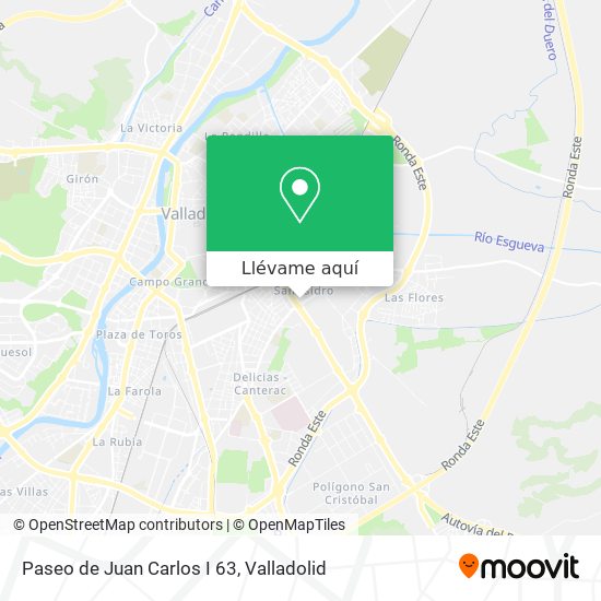 Mapa Paseo de Juan Carlos I 63