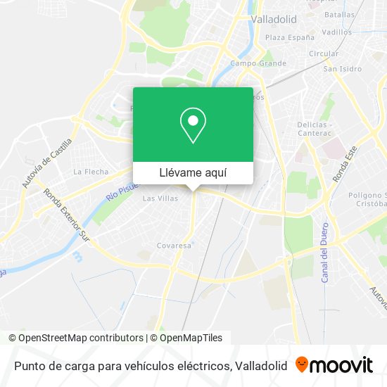 Mapa Punto de carga para vehículos eléctricos