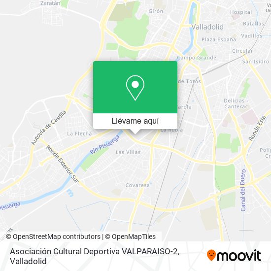 Mapa Asociación Cultural Deportiva VALPARAISO-2