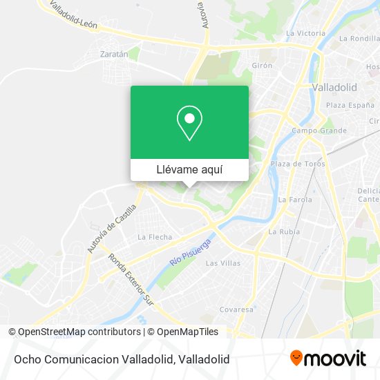 Mapa Ocho Comunicacion Valladolid