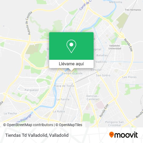 Mapa Tiendas Td Valladolid