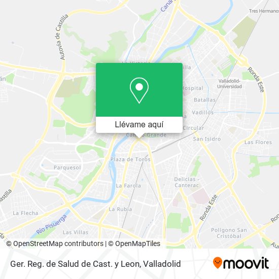 Mapa Ger. Reg. de Salud de Cast. y Leon