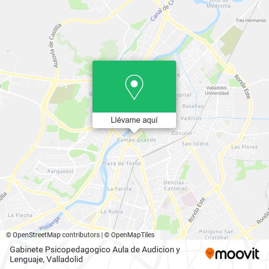 Mapa Gabinete Psicopedagogico Aula de Audicion y Lenguaje