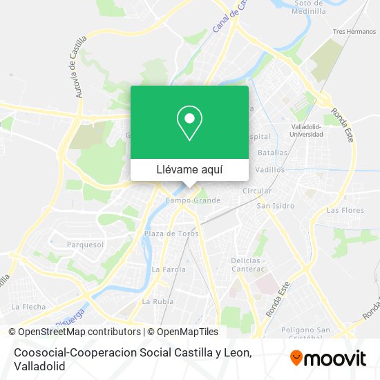 Mapa Coosocial-Cooperacion Social Castilla y Leon