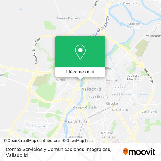 Mapa Comax Servicios y Comunicaciones Integralesu