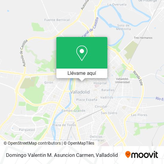 Mapa Domingo Valentin M. Asuncion Carmen