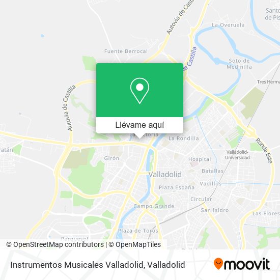 Mapa Instrumentos Musicales Valladolid