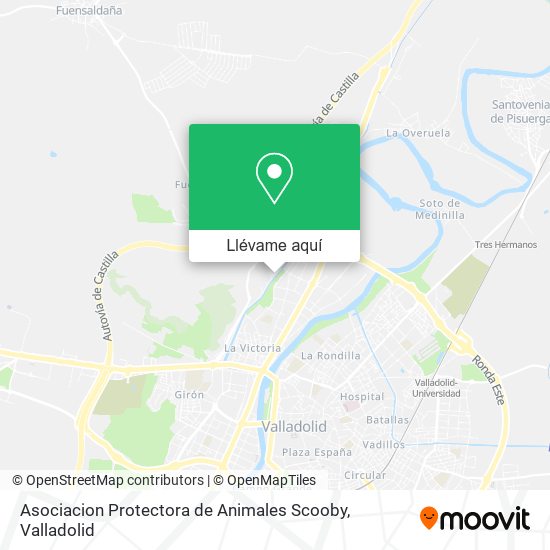 Mapa Asociacion Protectora de Animales Scooby