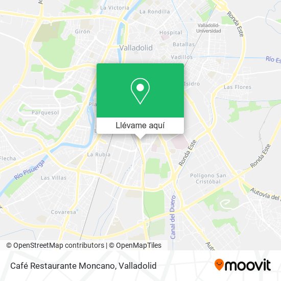 Mapa Café Restaurante Moncano