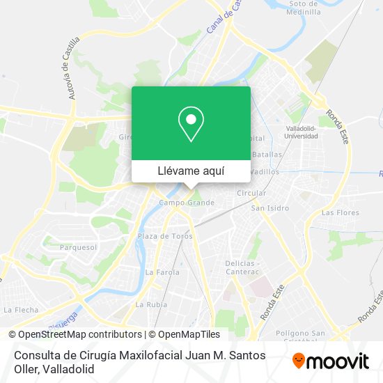 Mapa Consulta de Cirugía Maxilofacial Juan M. Santos Oller