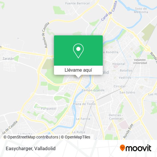Mapa Easycharger