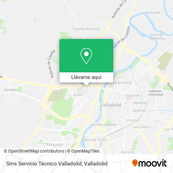 Mapa Sms Servicio Técnico Valladolid