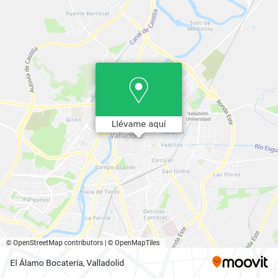 Mapa El Álamo Bocatería