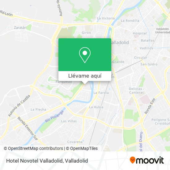 Mapa Hotel Novotel Valladolid
